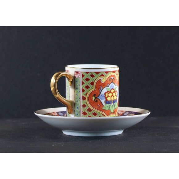 OMC Otagiri Mercantile Company Teacup and Saucer Demitasse 1950s GC - Picture 4 of 13